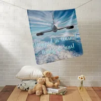 Beyond the Horizon: Concorde from Behind Baby Blanket