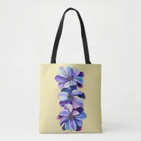 Delphinium  Flowers Casual Chic Fashion Tote Bag