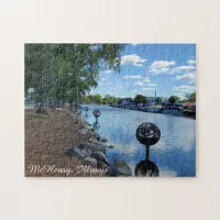 McHenry, Illinois | The Fox River Walkway Jigsaw Puzzle