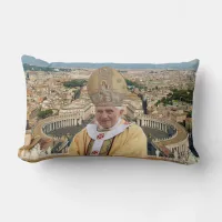 Pope Benedict XVI with the Vatican City Lumbar Pillow