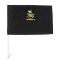 No Kings  Funny Design Car Flag