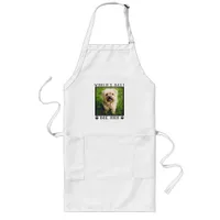 World's Best Dog Mom Paw Prints Pet Photo Frame Long Apron