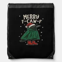 Merry F-Caw-F Drawstring Bag