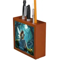 Fairies and Coffee Enchanted Forest Desk Organizer