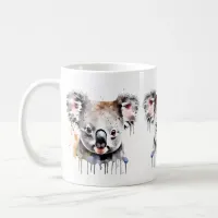 Koala Wildlife & Nature Water Color Set Coffee Mug