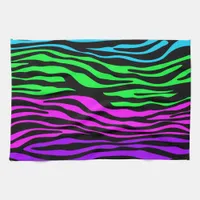 abstract Colorful Zebra Stripes Towel