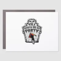Till Death Do Us Party Halloween Classic Style Car Magnet