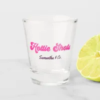 Retro Hottie Shots Hot Pink Bachelorette Party Shot Glass