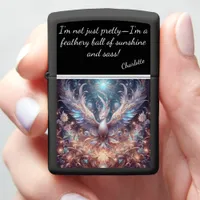 Luminous Lutino Opaline Fischeri in Paradise Zippo Lighter