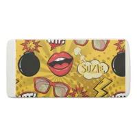 The Bomb Retro Lips Red/Gold ID553 Eraser