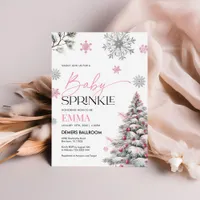 Winter Baby Sprinkle Invitation, Baby Shower  Invitation