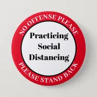 Social Distancing Please Button