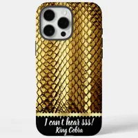 Golden snake skins glisten in sunlight iPhone 16 pro max case