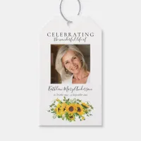 Sunflowers Seed Packet Memorial Funeral Favor Tag