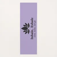 Tranquil Lotus: Inhale, Exhale Inspiration Yoga Mat