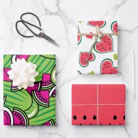 Melons Funky Fruit Patterned Wrapping Paper Sheets