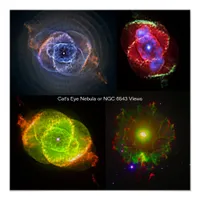 Cat's Eye Nebula or NGC 6543 Views Poster