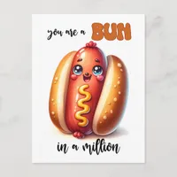 Punny Bun in a Million Valentine Postcard