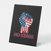 No Kings Anti Classic Retro Style Pedestal Sign