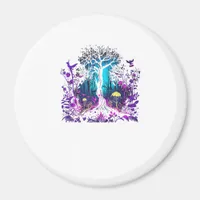 Fey Gothic Emo Goblincore Aesthetic  Forest Graphi Magnet