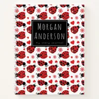 Cute Ladybugs Custom School Notebook