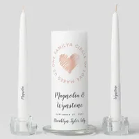 Blended Family Wedding Unity Candle Set