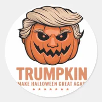 Trumpkin Pumpkin, Halloween Classic Classic Round Sticker
