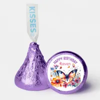 Butterfly in Flowers Girl's Birthday Party  Hershey®'s Kisses®