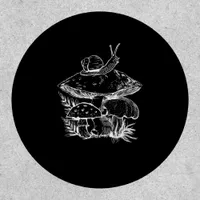 Cottagecore Aesthetic Mushroom Snail Fungi Goblinc Patch