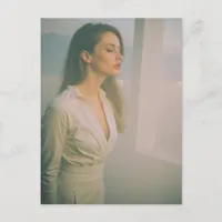 Vintage Photography A Woman Lost in Thought  Postcard