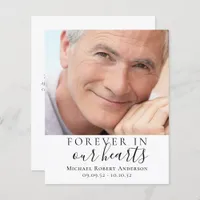 Budget Forever in Our Hearts Photo Thank You Card