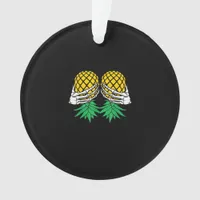 Halloween Upside Down Pineapple Swinger Skeleton H Ornament