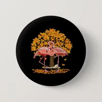 It’s Fall Y’all Flamingo Autumn Style Button