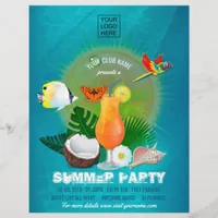 Club/Corporate Summer Party add photo Invitation Flyer