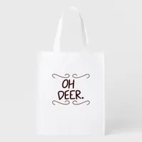 Alastor Oh Deer Creative Art Design Grocery Bag