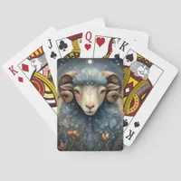 Aries Ram Zodiac Astrology Celestial Birthday Poker Cards