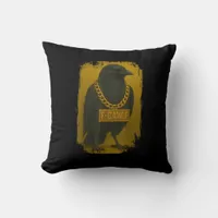 F-Caw-F Crow Funny Quote Raven Bird Adult Humor Throw Pillow
