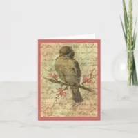 Vintage Sparrow All Occasions Card