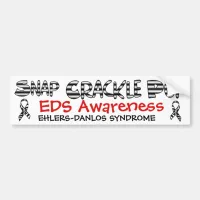 Snap, Crackle, Pop EDS Ehlers-Danlos Sydrome Bumper Sticker