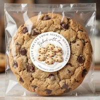 Watercolor Chocolate Chip Cookies Homemade Baking Classic Round Sticker