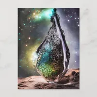 Jeweled Abstract in Space Postcard
