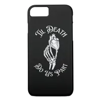 Til Death Do Us Part Skeleton Hand Holding Anatomi iPhone 8/7 Case