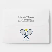 Let’s Pickle Preppy Pickleball Birthday Party Envelope