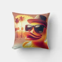 Rubber Duckie Duck  Throw Pillow