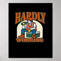 Bone Hands Heart Lesbian Goth Minimal Design Poster