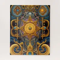 Aztec art rich and vibrant jigsaw puzzle