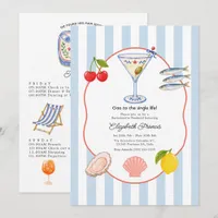 Ciao to the Single Life Mediterranean Bachelorette Invitation
