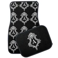 A Monogram Initial Set of Car Mats