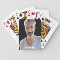 60th birthday guys hello 60 poker cards