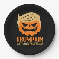 Trumpkin Make Halloween Great Again Paper Plates
